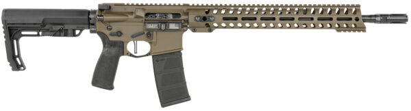 Patriot Ordnance Factory 01752 Minuteman Direct Impingement 5.56x45mm NATO 16.50" 30+1 Patriot Brown Rec/14.5" M-Lok Handguard Black Nitride Barrel Black Polymer Grip 6 Position MFT Stock — view 1