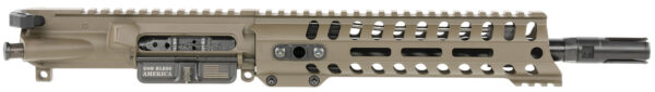 Patriot Ordnance Factory  Minuteman Complete Upper 5.56x45mm NATO 10.50" Black Nitride Barrel Aluminum Patriot Brown Receiver 9" M-LOK Handguard Lo Pro DI Gas Block (Mid Length) — view 1