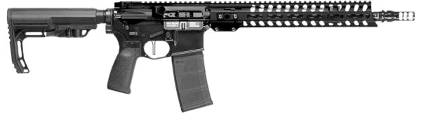 Patriot Ordnance Factory 02048 Minuteman  300 Blackout 30+1 13.75" Black Nitride Barrel/ Black Aluminum Receiver Picatinny Rail — view 1