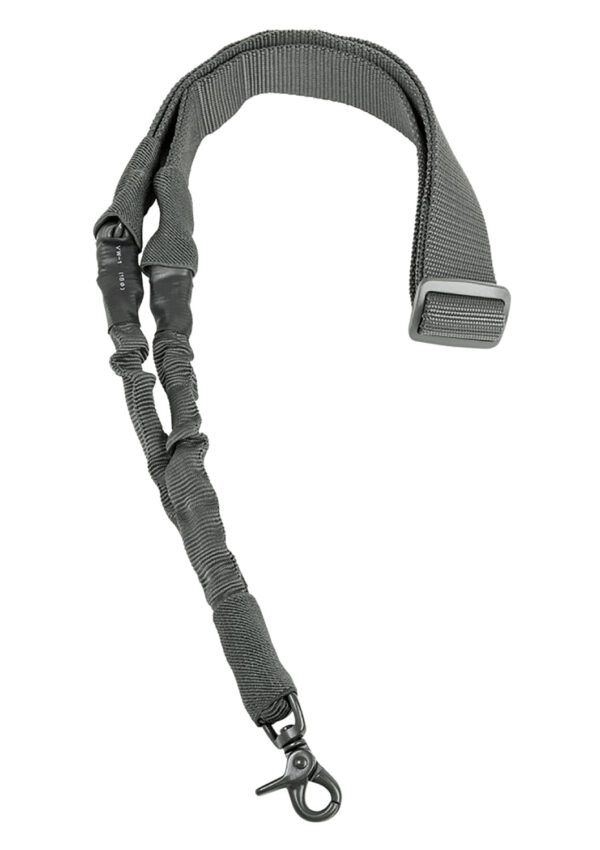 NcStar AARS1PU Single Point Sling  Urban Gray Nylon 44"-60" OAL Adjustable Bungee Rifle — view 1