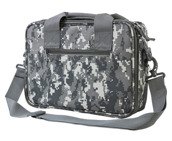 NcStar CPDX2971D VISM Double Pistol Range Bag w/ Mag Pouches Loop Fasteners Zippers Padding & Digital Camouflage Finish — view 1