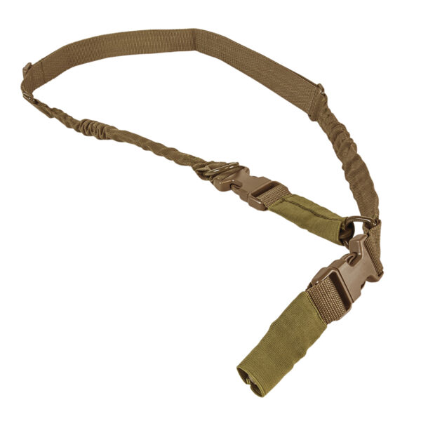 NcStar AARS21PT VISM Sling Tan Nylon Strap w/Elastic Shock-Cord 55"-72" OAL Adjustable Bungee — view 1