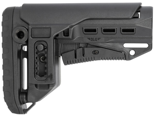 NcStar DLG-130-052 Compact PCP52 Mil-Spec Stock Black Synthetic Collapsible with Adjustable Cheekpiece — view 1