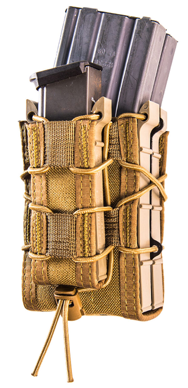 High Speed Gear 112RP0CB TACO X2RP Mag Pouch Triple Coyote Brown Nylon MOLLE Compatible w/ Rifle Compatible w/ Pistol — view 1