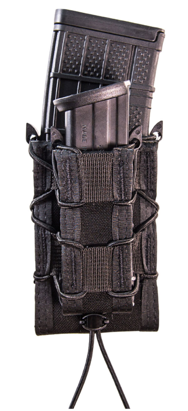 High Speed Gear 11DD00BK TACO Double Decker Mag Pouch Double Black Nylon MOLLE Compatible w/ Rifle Compatible w/ Pistol — view 1