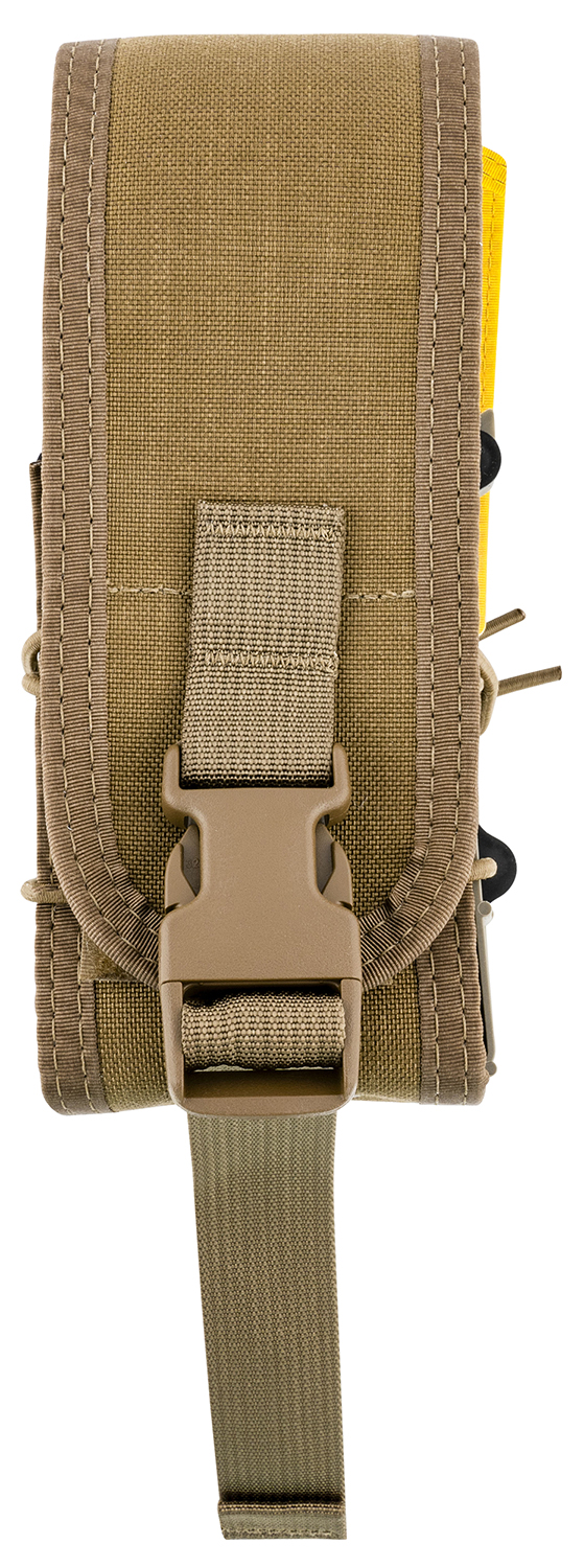 High Speed Gear 182RC0CB TACO X2R Mag Pouch Double Covered Coyote Brown Nylon MOLLE Compatible w/ Rifle — view 1