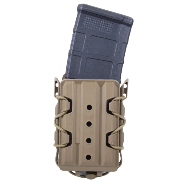 HIGH SPEED GEAR POLY TACO U-MOUNT POLYMER TACO WITH UNIVERSAL MOUNTING CLIP COYOTE BROWN — view 1