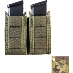 HIGH SPEED GEAR  DUTY DOUBLE PISTOL  TACO MULTICAM  SLEEK FRONT CONCEALAD BUNGEE HOLDS PISTOL  MAGS