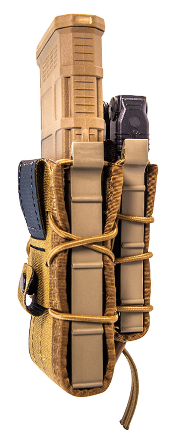 High Speed Gear 13DD10CB TACO Double Decker Mag Pouch Coyote Brown Nylon Belt Belts 2.25" Wide Compatible w/ Rifle Compatible w/ Pistol — view 1