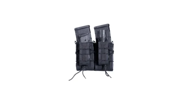 HIGH SPEED GEAR  DOUBLE DECKER TACO MULTICAM BLACK  HOLDS MOST PISTOL AND RIFLE MAGS MOLLE — view 1