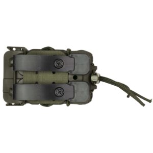 HIGH SPEED GEAR  DOUBLE DECKER TACO  OLIVE DRAB HOLDS MOST PISTOL AND RIFLE MAGS MOLLE — view 2