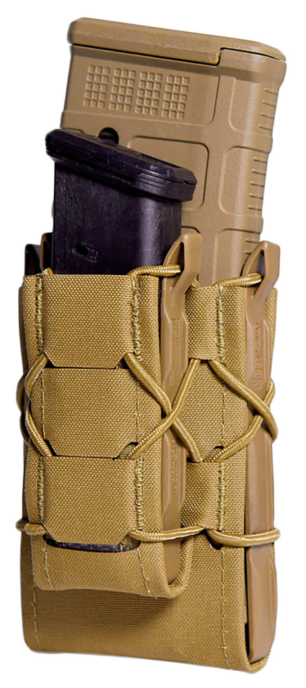 High Speed Gear 24DD00CB TACO Gen 2 Double Decker Coyote Brown Nylon Laminate MOLLE Mount Pistol/Rifle — view 1