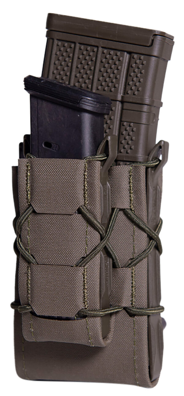 High Speed Gear 24DD00OD TACO Gen 2 Double Decker OD Green Nylon Laminate MOLLE Mount Pistol/Rifle — view 1