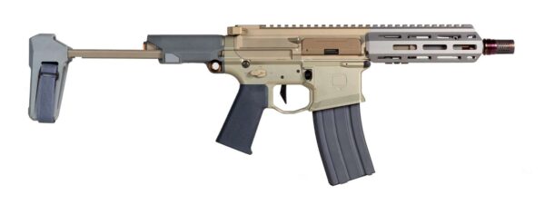 Q HONEY BADGER HGA 300 BLK 7 IN 1:5 TWIST PISTOL (WITH BRACE) GRAY ACCENTS — view 1
