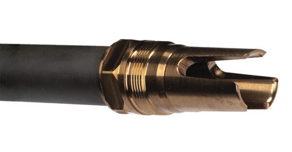 Q LLC ACCFH3/4-24 Flash Hider  7.62 Steel 3/4"x24 Threads 2.13" OAL — view 1