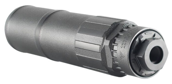 CGS Suppressors CGSHELIOSQDTI Helios QD 36 Cal 1.75" Diameter, Titanium with Black PVD Finish, 5/8"-24 tpi & 1/2"-28 tpi Thread Pattern — view 1