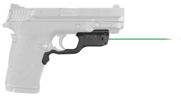 Crimson Trace 0198801 Laserguard  Fits S&W M&P 22/380EZ Shield/9EZ Shield, Green Laser Black Polymer — view 1