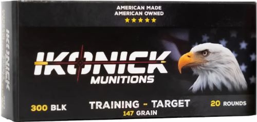 IKONICK USA 300 BLACKOUT 147GR - FMJBT 20RD 25BX/CS — view 1