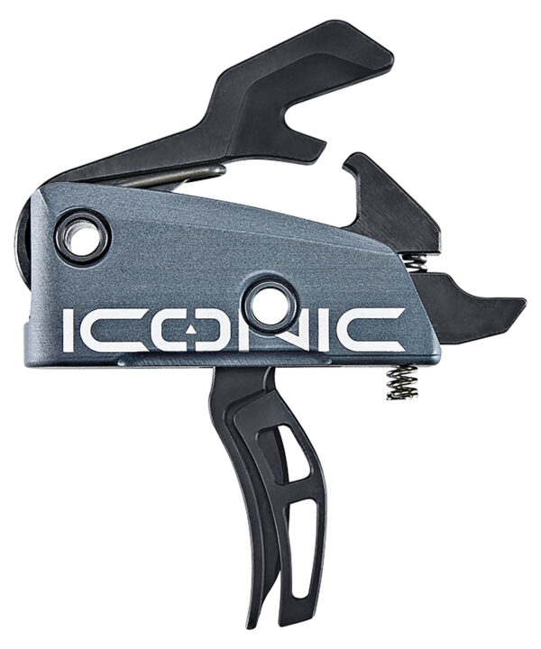 Rise Armament T22GRY Iconic  Two-Stage Curved Trigger with 2 lbs Draw Weight & Graphite Gray Finish for AR-15,AR-10 — view 1