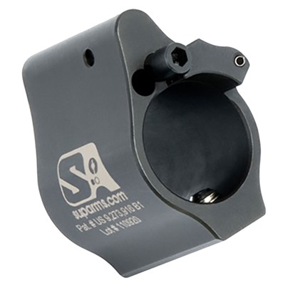 AR-15 SOLID ADJUSTABLE GAS BLOCK .625'' BLACK — view 1