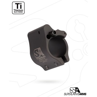 AR-15 CLAMP ON TITANIUM ADJUSTABLE GAS BLOCK .625'' BLACK — view 1