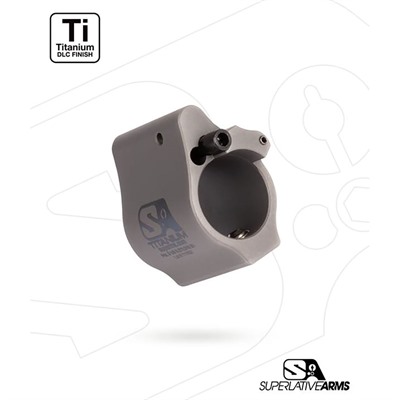 AR-15 SOLID TITANIUM ADJUSTABLE GAS BLOCK .625'' GRAY — view 1