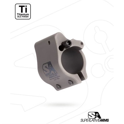 AR-15 CLAMP ON TITANIUM ADJUSTABLE GAS BLOCK .750'' GRAY — view 1