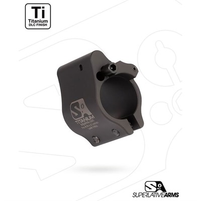 AR-15 CLAMP ON TITANIUM ADJUSTABLE GAS BLOCK .875'' BLACK — view 1