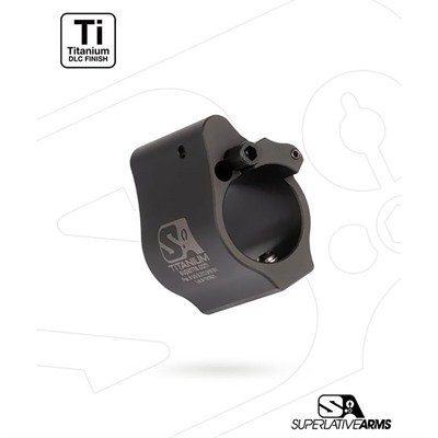 AR-15 SOLID TITANIUM ADJUSTABLE GAS BLOCK .936'' BLACK — view 1