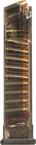 ETS MAGAZINE S&W M&P 9MM 21RD - EXTENDED CARBON SMOKE — view 1