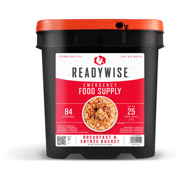 ReadyWise RW01184 Meals Ready to Eat Freeze Dried Entrees 84 Servings Per Bucket — view 1