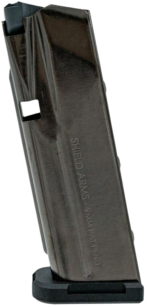 Shield Arms SAS15BLKNGEN3 S15 Magazine Gen 3 15rd Flush 9mm Luger Fits Glock 48/43X Black Nickel Steel — view 1