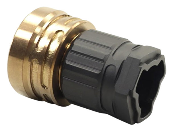 Q LLC ACCE9MOUNTTRILUGBLACK Erect9r Three-Way Mount Black, Fits HK 3-Lug Mount for ERECT9R 9mm Suppressor — view 1
