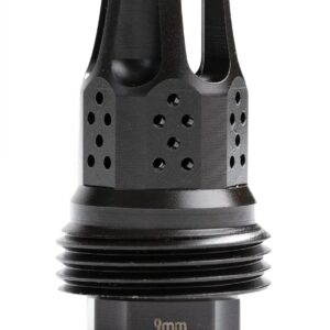 Jk Armament JKMDHDCF14 War Eagle Compensator/Flash Hider Black Nitride Stainless Steel 1/2"x28 Threads 9mm