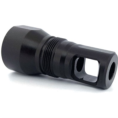BLYAT MUZZLE BRAKE 26X1.5LH THREADS FACEMOUNT SHOULDER BLACK — view 1