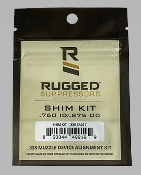 RUGGED SUPPRESSORS SHIM KIT .338CAL — view 1