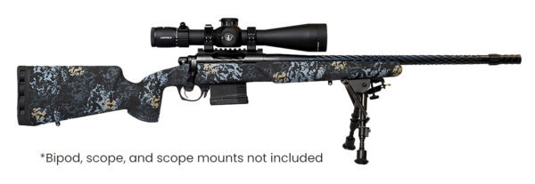 Horizon Firearms RF017S221814T19 Vandal Prime 22 Creedmoor 18" Black Spiral Fluted Threaded Barrel, Drilled & Tapped Receiver, Textured Iota EKO Carbon Fiber Stock — view 1
