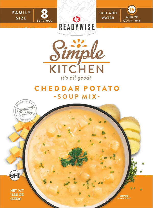 ReadyWise RWSK05061 Simple Kitchen Cheddar Potato Soup 8 Servings Per Pouch, 6 Per Case — view 1