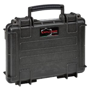 EXPLORER RED HARD CASE SINGLE PISTOL  BLACK WITH PRE-CUBED FOAM SET 10.87"X7.87"X4.72"