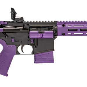 Tippmann Arms A101222 M4-22 LTE 22 LR 25+1 16" Black Parkerized Threaded Barrel, Matte Black Aluminum Receiver w/Picatinny Rail, Purple M-LOK Handguard, Composite Forend, Black Polymer Stock, Purple G