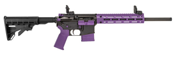 Tippmann Arms A101222 M4-22 LTE 22 LR 25+1 16" Black Parkerized Threaded Barrel, Matte Black Aluminum Receiver w/Picatinny Rail, Purple M-LOK Handguard, Composite Forend, Black Polymer Stock, Purple G — view 1