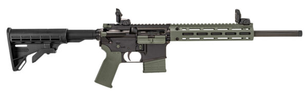 Tippmann Arms A101338 M4-22 LTE 22 LR 10+1 16" Black Parkerized Threaded Barrel, Matte Black Aluminum Receiver w/Picatinny Rail, OD Green M-LOK Handguard, Composite Forend, Black Polymer Stock, OD Gre — view 1