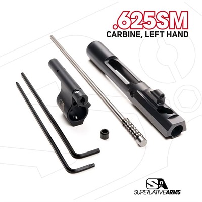 AR-15 ADJ PISTON SYSTEM W/SOLID .625'' GAS BLOCK CARBINE LH — view 1