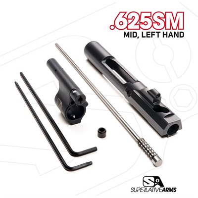 AR-15 ADJ PISTON SYSTEM W/SOLID .625'' GAS BLOCK MIDLENGTH LH — view 1