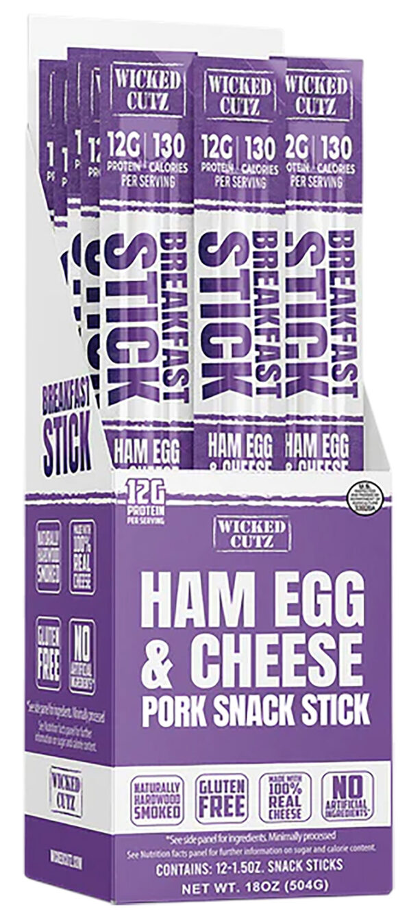 Wicked Cutz WCBR12HEC Ham Egg & Cheese Breakfast Sticks  12 Pack — view 1