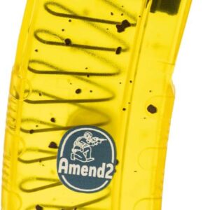 AMEND2 MOD-C 5.56MM 20RD AR15 WITH RED FOLLOWER TRANSLUCENT BANANA  POLYMER MAGAZINE ( 50 PER CASE )