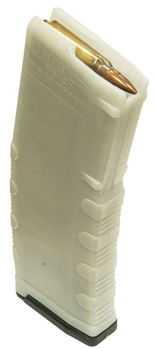AMEND2 MOD-C 5.56 20RD AR15 WITH RED FOLLOWER TRANSLUCENT GLOW IN THE DARK POLY MAG ( 50 PER CASE ) — view 1