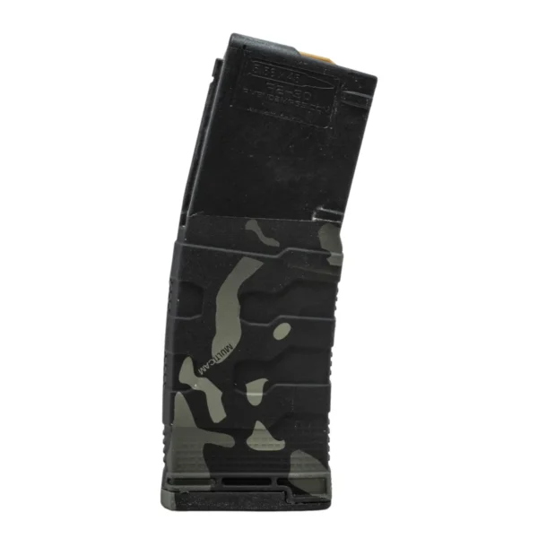 AMEND2 M3 5.56MM 20RD AR15 WITH RED FOLLOWER BLACK MULTICAM POLYMER MAGAZINE ( 50 PER CASE ) — view 1