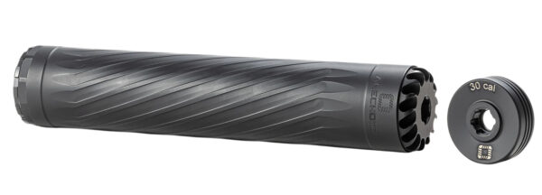 Anechoic X30LB Anechox 30L  30Cal/7.62mm/300Mag Black Stainless Steel/Titanium 1 3/8"x24 w/ 5/8"x24 DTA — view 1