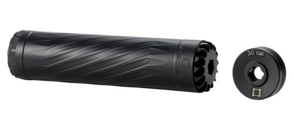 Anechoic X30B Anechox 30  30Cal/7.62mm/300Mag Black Stainless Steel/Titanium 1 3/8"x24 w/ 5/8"x24 DTA — view 1